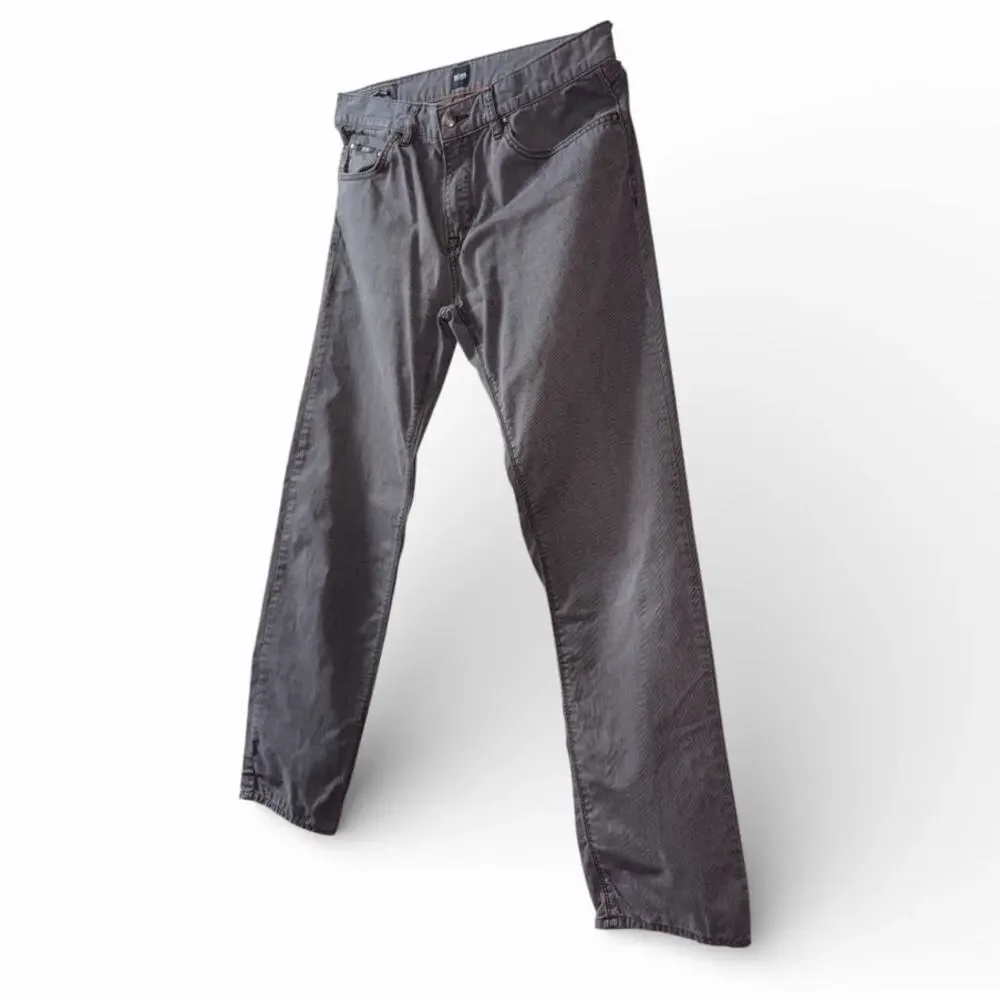 Hugo Boss Gray Finest Cotton Flannel Jean Pant 33/32